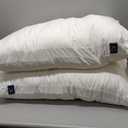 ACCURATEX Pillows King Size Set of 2, Hybrid Shredded Memory Foam Pillow[Adjustable Loft], Fluffy Down Alternative Fill Removable Cotton Cover, Firm Supportive Pillow for Side Back Sleepers (White)