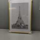 upsimples 20x30 Poster Frame, Display Pictures 16x24 with Mat or 20x30 Without Mat, Wall Hanging Picture Frame, Gold, 1 Pack