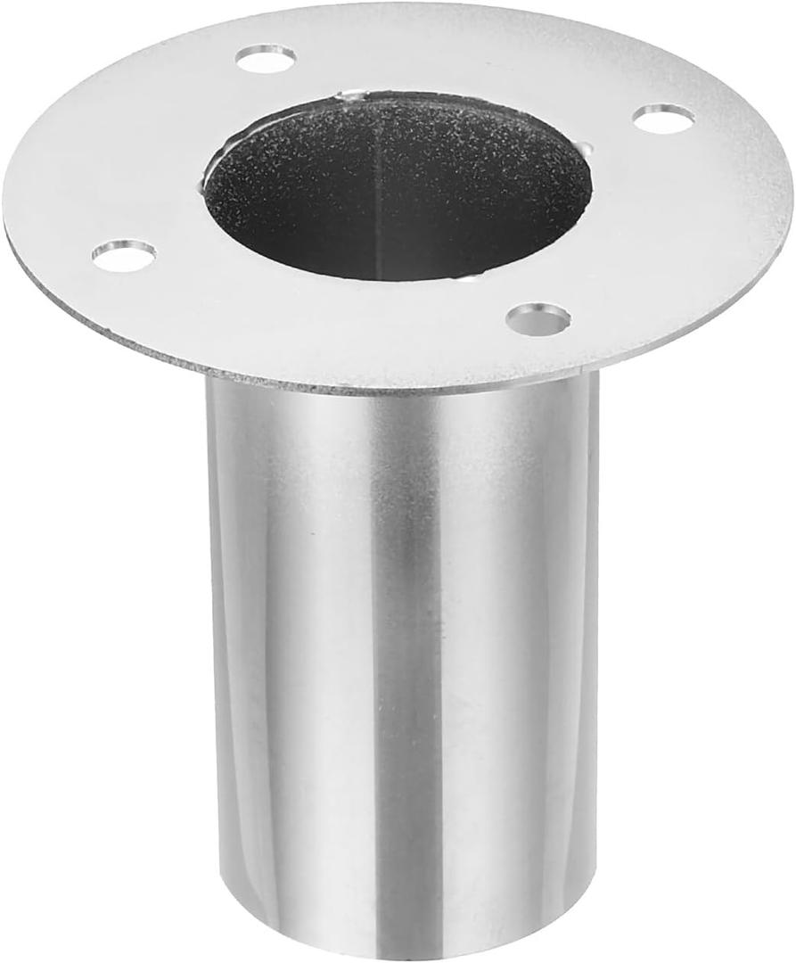 PATIKIL 2" Duct Connector Flange, Straight Pipe Exhaust Flange Stainless Steel Pipe Hose Duct Collar for Heating Cooling Ventilation HVAC System