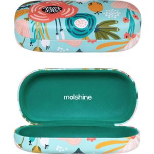 molshine Hard Shell Sunglasses Case,Classic Large Glasses Case for Women Men,Sunglass Eyeglasses