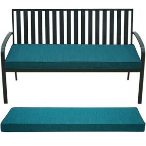 Outdoor Bench Cushion,Olefin Fabric Bench pad for Outdoor Furniture with Removable Cover,Rain-Proof and Fade Resistant for Garden Settee Porch Pads with Ties,42 x 18/48 x 18/59 x 18inch