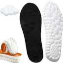 2026 New Steppers Insoles for Men & Women,4D Cloud Massage Memory Foam Insoles with Arch SupportComfortable and Breathable (Black, (Men11))
