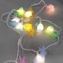 8.5FT Easter Decorations Bunny Lights, 10Pcs LED Pastel Easter Bunny Lights Plug in, Easter Lights String for Spring Themed Party Garden Patio Easter Decorations Outdoor Indoor, White Wire (Multi-colored Bunny)