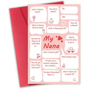 Humorous Mother's Day Card - Fun My Grandma Interactive Design with a Message Section, Perfect for Gifting to Moms