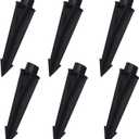 Cheopha Ground Stake 1/2 NPT Female Thread (0.84'' Hole Diameters) Heavy Duty ABS Stake 8.48" Length Corrosion Resistant Spike for Outdoor Landscape Lighting Ground Spike Replacements Pack of 6