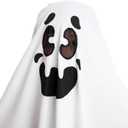 Spooktacular Creations Ghost Costume for Kids with Pumpkin Basket, Scary Halloween Costume for Boys (White)
