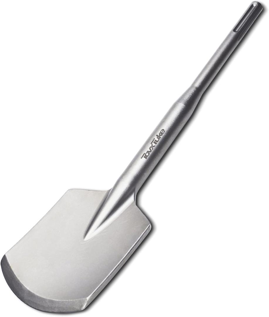 TovxTuke SDS Max Clay Spade, 4.5In.x 18 in. Steel Drill Shovel Bit for SDS Max Rotary Hammer Electric Jackhammer, for Digging in Gardening, Clay Gravel Soil Adobe Sandstone