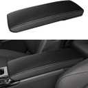 INTGET Center Console Cover for 2025 2026 Toyota Camry Accessories Leather Camry XLE/SE/XLE/XSE Car Middle Armrest Arm Rest Box Lid Seat Protector Cushion Saver (Carbon Fiber Texture, 2025+)