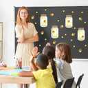 48 Pcs Mason Jar Bulletin Board Cutouts Colorful Mason Jar Classroom Cutouts Summer Bulletin Board Decorations for Hawaii Welcome Party Classroom, 16 Styles