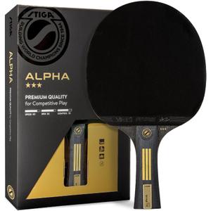 STIGA Bullet Ping Pong Paddle  5-ply Extra Light Blade  2mm Premium Sponge  Flared Handle for Masterful Grip  Performance Table Tennis Racket for Competitive Play