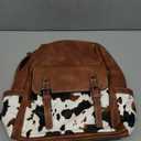 Backpack Purse for Women PU Leather Back Packs Designer Ladies Shoulder Bag Fashion Faux Work Travel Handbags (Cow Brown)