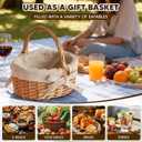 Small Wicker Basket Wicker Picnic Basket Storage Basket Bread Basket, Eggs Candy Basket for Candy Harvesting Photography Prop, 
Shape	Round
Product Dimensions	7.08"D x 7.87"W x 8.26"H