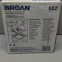 Broan-Nutone 682 Duct-Free Ventilation Fan, White Square Ceiling or Wall Exhaust Fan with Plastic Grille