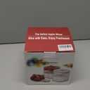 NEW Professional Apple Slicer and Corer 6.42in- Stainless Steel Apple Cutter with 12 Slices, Heavy Duty Design for Large Apples, Thin Slices, Compatible with Pears and Other FruitsRed