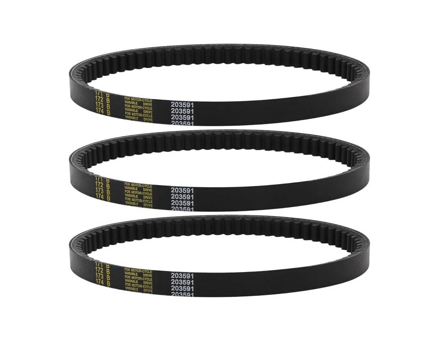 203591 Go Kart Drive Belt Fit for Yerf Dog Q43103W Q43203W for Manco 203591 203591A 203591B 203591C for Kartco 7655 for Rotary 10052 Comet 30 Series Go Kart Belt