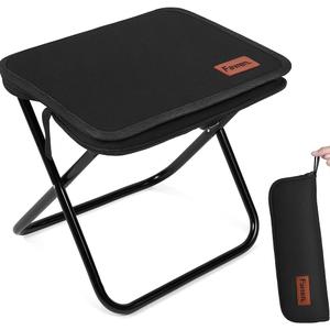 Portable Folding Stool Chair Lightweight Compact Camping Stool with Carry Bag, Heavy Duty 265 lbs, Pocket Chair for Hiking, Backpacking & Travel