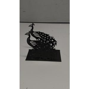 Decorative Black Metal Napkin Holder for Table, Standing Napkin Holder for Home Kitchen Restaurant Picnic Party Coffee Bar Dining Room