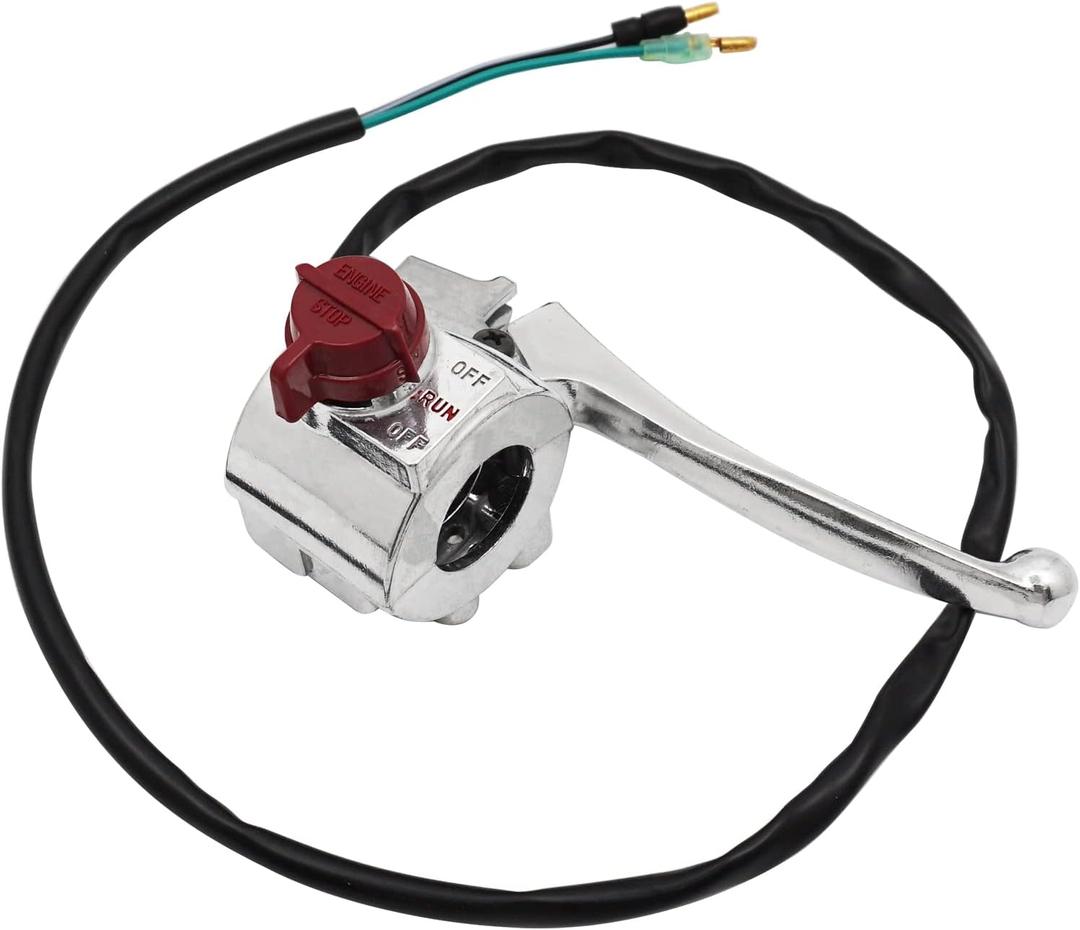 M MATI Right Start Stop Kill Switch & Brake Lever for Honda Z50 Z50R 1991-1999 35130-GW8-872 53175-GEL-305 53175-GR2-000