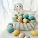 16 pcs Plastic Easter Eggs Decor,2.4in Easter Speckled Eggs for Bowl and Vase Filler Basket,Pastel Easter Decor DIY Easter Spring Home Party Favors and Table Decorations