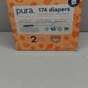 Pura Hypoallergenic Diapers Size 2 (7-13 lbs) Monthly Pack, Totally Chlorine Free, Wetness Indicator, Suitable for Sensitive Skin, Soft Organic Cotton Comfort, Overnight, 6 Packs of 29 (174 Diapers)