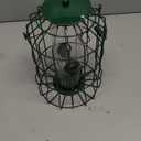 Birding Dispenser Resist Bird Feeder Rust Proof Hanging Cage Garden Backyard Squirrel Proof Steel Wild Wild Birding Distributor(Green)