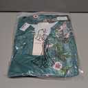 Poetsky Womens Tunic Tops 3/4 Bell Sleeve Loose Fit Tunics Dressy Casual Side Split Flare Top for Leggings S-3XL (M)