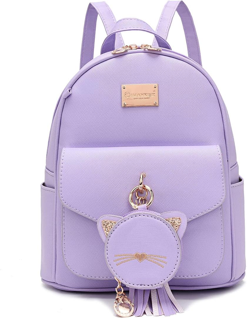 I IHAYNER Girls Fashion Backpack Mini Purse Backpack for Women Small Leather Backpack Purse for Teen Girls with Coin Purse | Backpack Purse