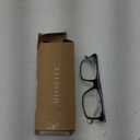 Missfive 1Pack Mens Light Multifocus Progressive Reading Glasses Blue Light Blocking, Multifocal Spring Hinge No-Line Trifocal Readers Black Eyeglasses(Workspace For Near Range, +1.25)