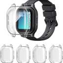 Valband 4 Packs Screen Protector Compatible with Gabb Watch 2/1 Ultra Slim Soft Full Cover Case for Gabb Kids Watch,(NOT Compatible with Gabb Watch 3e/3), Set of 3