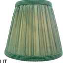 Royal Designs, Inc. CS-1059-5GR-6 Designer Mushroom Pleat Empire Chandelier Lamp Shade, 3 x 5 x 4.5, Green, 6-Pack