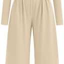 PRETTYGARDEN Long Sleeve Jumpsuit for Women 2026 Fall Date Night Rompers Dressy Casual One Piece Mock Neck Jumpsuits Pockets (L)