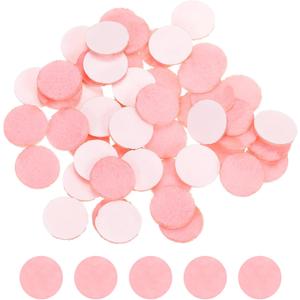 uxcell 50 Pcs Adhesive Felt Circles, 3/8" Round Non-Woven Felt Pads Stickers Dots Pre Cut for DIY Crafts Sewing Handcraft Costume Holiday Decoration, Pink