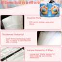 2 x Baseball Card Binder - 400 Capacity 4-Pocket Trading Card Album, 3 Ring Card Holder Binder, Waterproof PU Leather, Zip Closure, Perfect Christmas Birthday Gift for Kids & Collectors