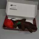 ROSE ME Reindeer Antlers for Cars - Christmas Car Reindeer Antlers & Nose with LED Lights, Light Up Xmas Rudolph Red Nose, Reindeer Car Kit Decorations for Truck, SUV, 3 Lighting Modes