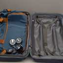 TRAVELEO 4 Piece Carry On Luggage Set 20 Inch, Expandable PP Hardshell Suitcase with Detachable Spinner Wheels TSA Lock, Includes Cosmetic Case, Travel Tote & Toiletry Bag, Lightweight (Peacock Blue)