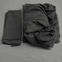 Amazon Basics Lightweight Super Soft Easy Care Wrinkle Free Microfiber 3 Piece Bed Sheet Set with 14-Inch Deep Pockets, Twin, Dark Gray, Solid, Kids, Men & Women Bedding