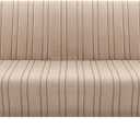 H.VERSAILTEX Stretch Futon Slipcover Armless Sofa Cover Furniture Protector Without Armrests Slipcover Soft with Elastic Bottom for Kids, Spandex Jacquard Modern Stripe Design, Sand