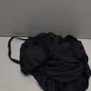 Aleumdr Women's Tankini Bathing Suits Bandeau 2 Piece Swimsuits Shell Swim Tank Top with High Waisted Bottom (Large, Black)