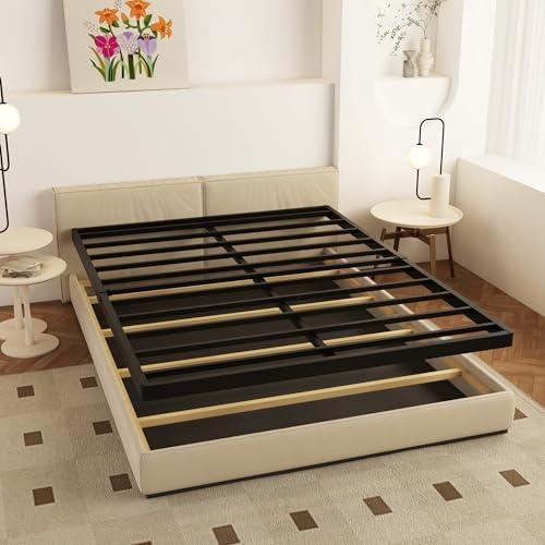Box Spring 2 Inch Low Profile, Heavy Duty Metal Box Spring Bed Base Bunkie Board, Mattress Foundation, Easy Assembly, Noise Free, Black (Full)