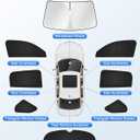 Canvcle Sunshades for Honda HRV 2023-2025 2026 HR-V Accessories Windshield Sun Shade Side Rear Window Shade Cover Sun Visor Shield Privacy Protection Keep Vehicle Cool Black 8PCS
