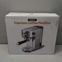 atatix Espresso Machine, 20 Bar Compact Espresso Coffee Machine with Milk Frother, Stainless Steel Coffee Maker with 44oz Removable Water Tank & Fast Heat System for Cappuccino, Latte