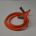 YAMATIC Heavy Duty Short Garden Hose 5/8 in x 10 ft with Swivel Fitting, Super Flexible Leader hose,All-weather, Lightweight, Burst 600 PSI (Orange)