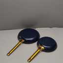 GreenPan Reserve Hard Anodized Healthy Ceramic Nonstick 8" and 10" Frying Pan Skillet Set, Gold Handle, PFAS-Free, Dishwasher Safe, Oven Safe, Twilight Blue