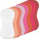 Frienda 8 Pack Muslin Burp Cloths for Baby Large 20 x 10 Inch Cotton Burp Rags for Spit up Drool Absorbent Soft Multicolor Wash Cloths Diapers for Newborn Girl Boy Essential Shower Gift(Sweet Color)