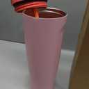 Owala FreeSip Sway Insulated Stainless Steel Water Bottle with Two-Way Spout, Built-In Straw and Bucket Handle, Made for Travel, School, and Sports, 40oz, BPA Free, Leak Proof, Pink Angel Food Cake