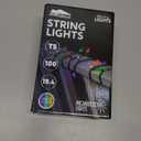 Joiedomi Multicolor Christmas String Lights,100 Count 21.4FT Christmas Fairy Tree Lights Plug in for Indoor Outdoor Xmas Decorations Patio Holiday Theme Party Yard House,Green Wire