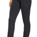 Balance Collection Women's Emilia High Rise Pocket Bootcut Yoga Pant (X-Large, Black)