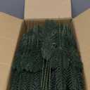 Hananona 150 Pcs Artificial Pine Branches Christmas Greenery Pine Picks DIY Cedar Picks and Sprays Accessories for Christmas Garland Wreath and ChristmChristmas Home Decor (150, Green)