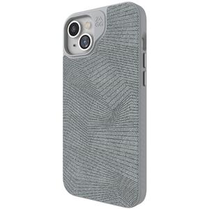 ZAGG London Snap iPhone 15 Plus/ 14 Plus Case - Protective Cell Phone Case, Drop Protection (13ft/4m), Durable Graphene, MagSafe Phone Case, Slim and Lightweight, Gray Geo