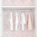 Dimoon Pink Peel and Stick Wallpaper Boho Pink White Contact Paper 17.3" X 394" Floral Leaf Textured Wallpaper Renter Friendly Removable Self Adhesive Wall Paper for Bathroom Bedroom Cabinets Vinyl